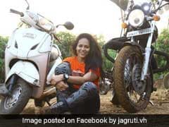 Mumbai Woman Biker Swerves To Avoid Pothole, Run Over By Truck