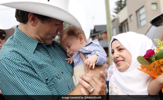 Justin Trudeau Meets Namesake, His Parents Are Syrian Refugees In Canada