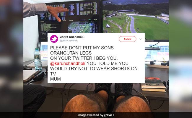 'Try Not To Wear Shorts On TV' Karun Chandhok's Mum Ribs Him Hilariously