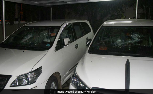 BJP Kerala Office Vandalised; House Of CPI-M Secretary's Son Attacked