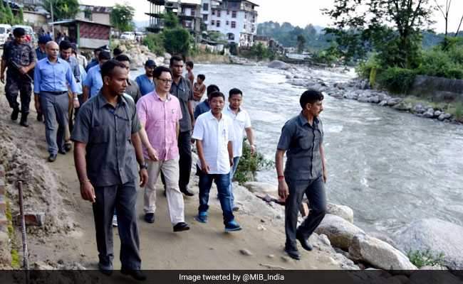 Kiren Rijiju Visits Arunachal Pradesh Landslide Victims, Promises Help