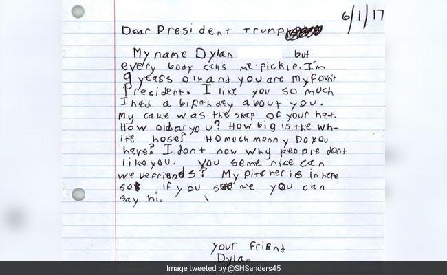 Did A 9-Year-Old Called 'Pickle' Really Write That Letter To Trump? Yep, He's Real.
