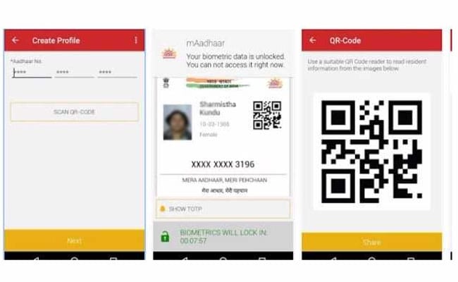 Currently, the mAadhaar app is available on Android.