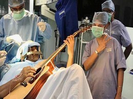 Man Plays The Guitar As Doctors Operate Upon His Brain In Bengaluru Man Plays The Guitar As Doctors Operate Upon His Brain In Bengaluru