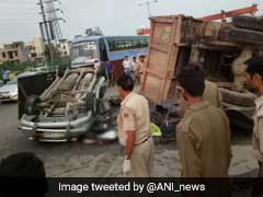 5 Killed, 4 Injured After Their Car Collides With A Dumper In Delhi