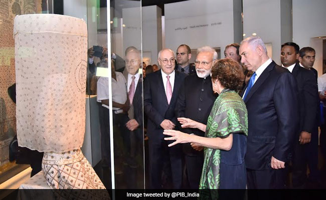 PM Modi Visits Israel Museum With Counterpart Benjamin Netanyahu