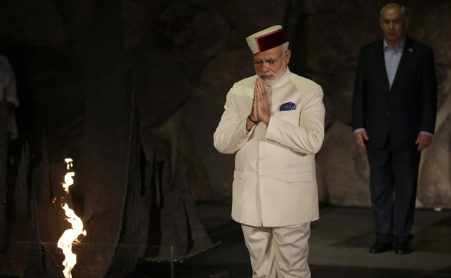 PM Narendra Modi Visits Holocaust Memorial In Israel