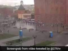 Video: When Runaway Portable Loos 'Attacked' People In Moscow