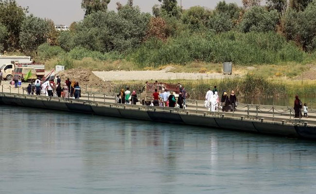 Iraqi Bridge Is Sole Link For Mosul Residents Rebuilding Lives