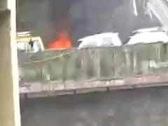 Car Catches Fire On Andheri Flyover In Mumbai
