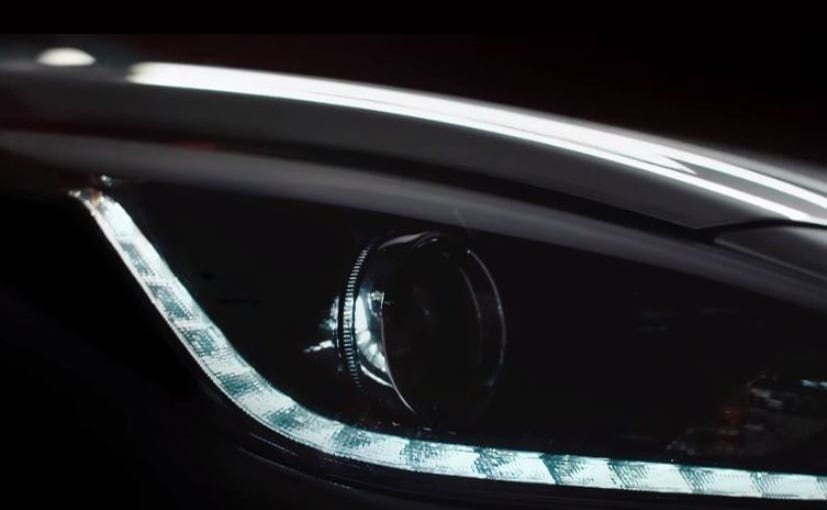 new hyundai verna headlamps and drls