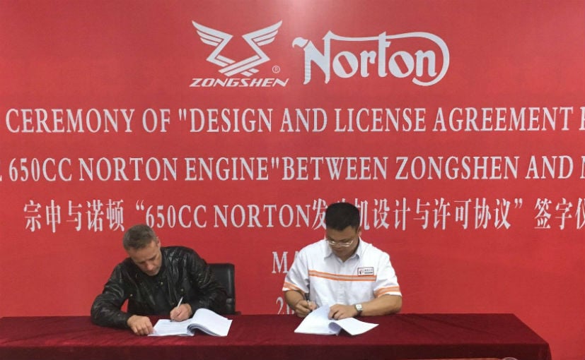 norton signs agreement with chinas zongshen