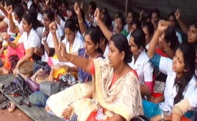 Image result for Indefinite strike by 80,000 Kerala Nurses from July 17