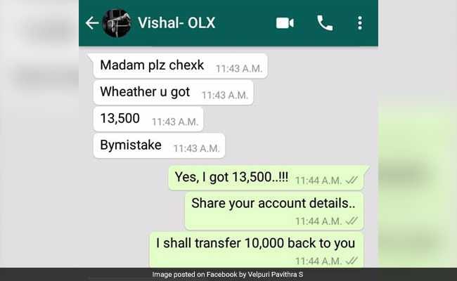 Woman Almost Scammed By OLX Buyer Warns Others Of Online Fraud In Viral Post