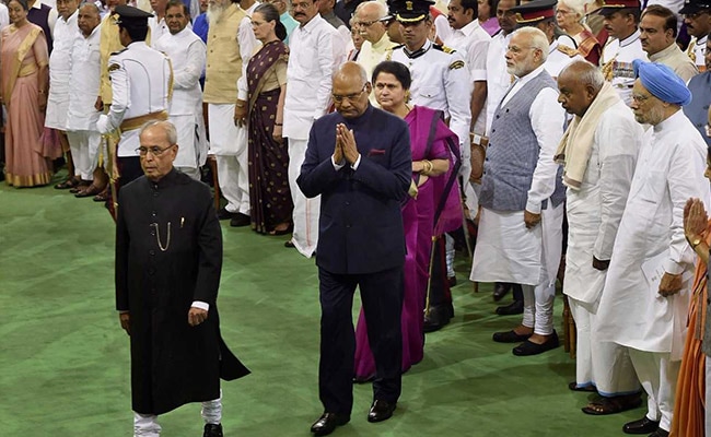 ram nath kovind pranab mukherjee parliament pti