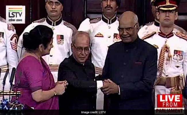 ramnath kovind and pranab mukherjee