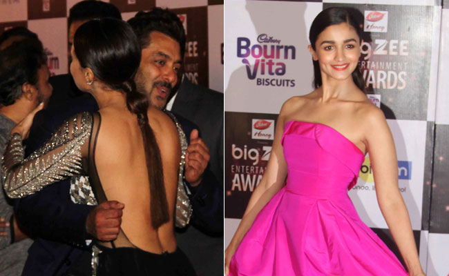 को-स्टार को गले लगाते दिखे सलमान खान, आलिया-काजोल भी स्टाइलिश लुक में दिखीं