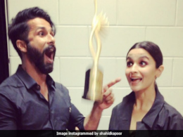 IIFA Awards 2017:  Shahid Kapoor And Alia Bhatt Are  Celebrating Their Win This  Way IIFA Awards 2017:  Shahid Kapoor And Alia Bhatt Are  Celebrating Their Win This  Way