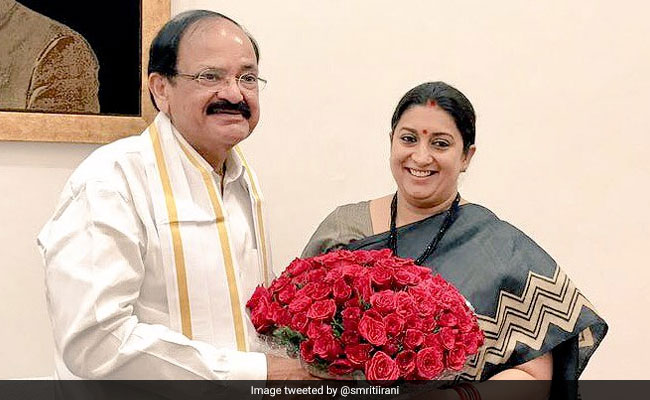 Smriti Irani Gets Additional Charge Of Information And Broadcasting Ministry After Venkaiah Naidu Resigns