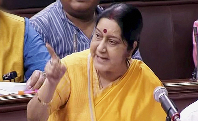 Ruckus Halts Sushma Swaraj Lok Sabha Statement On Indians Killed In Iraq