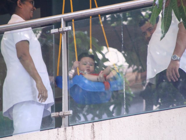 Oh, Nothing. Just Taimur Ali Khan Being Adorable On A Swing