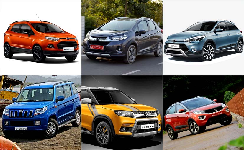 Tata Nexon vs Vitara Brezza vs TUV300 vs EcoSport vs WR-V vs i20 Active: Specifications Comparison