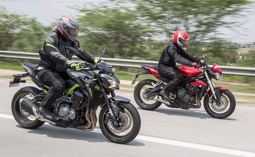 triumph street triple s vs kawasaki z900