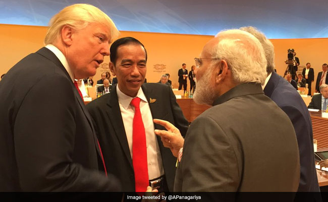 Donald Trump 'Waves At PM Modi, Walks Up To Him For Impromptu' Chat At G20 Summit