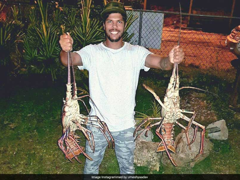 Fielding Skills Off The Ground. Umesh Yadav Catches Two Giant Lobsters