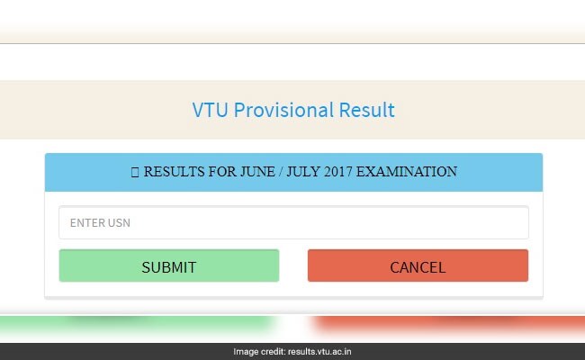 VTU BE BTech June-July 2017 Exam Results For 8th Semester Declared; Check @ Vtu.ac.in Now