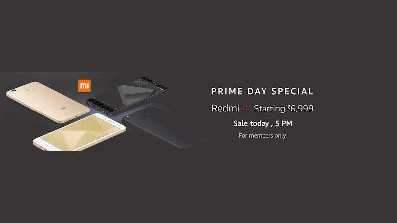Xiaomi Redmi 4 आज अमेज़न प्राइम डेज़ सेल में मिलेगा