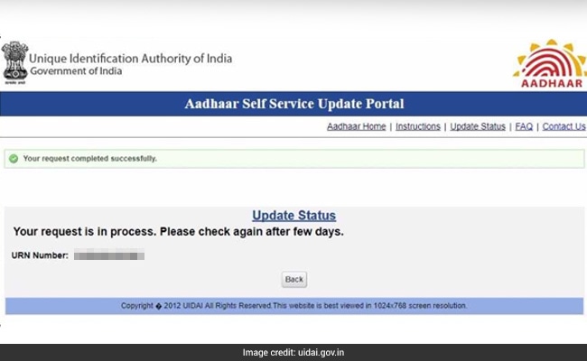 Updated Aadhaar Card Details How To Check Status Online