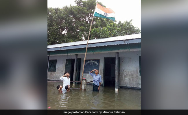 Lakhs Shared Photo Of Flag Hoisting In Assam. This Is Why It Was Taken