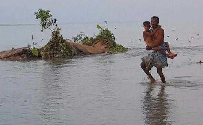 Assam's River Island Residents See Land Sinking As Brahmaputra Swells