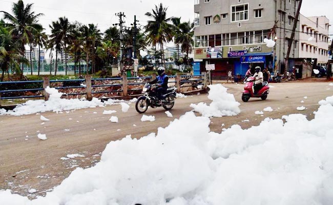 Image result for Bengaluru lakes froth like never before