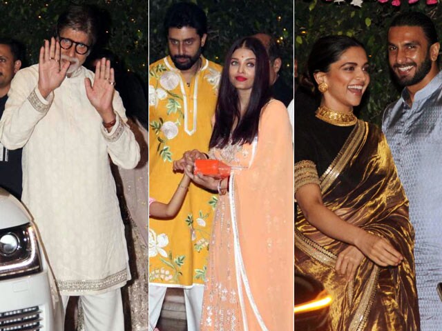 Ganesh Chaturthi 2017: Amitabh Bachchan, Abhishek-Aishwarya, Deepika-Ranveer And The Khans Attend Mukesh Ambani's Party