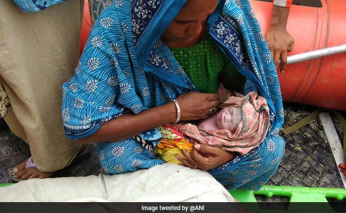 Pregnant Woman Delivers Baby On Rescue Boat In Bihar