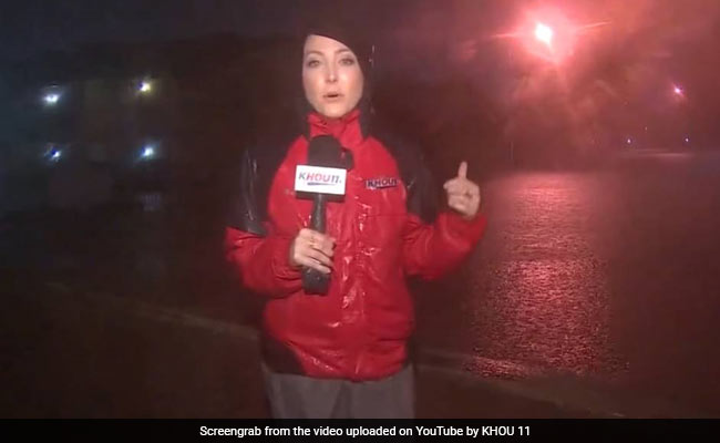 As A Houston TV Station Flooded, One Reporter Kept Broadcasting