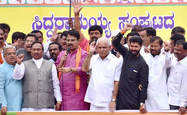 Karnataka BJP Leaders Meet Governor Over Charges Against BS Yeddyurappa