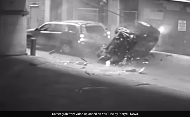 Watch: BMW Falls 7 Floors From Parking Garage, Miraculous Escape For Driver