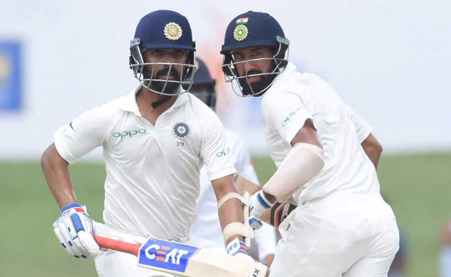 INDvsSL 2nd Test: चेतेश्‍वर पुजारा और अजिंक्‍य रहाणे के शतक, टीम इंडिया ने विशाल स्‍कोर की ओर बढ़ाए कदम