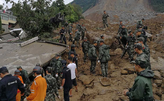 Two Dead, 25 Missing In China Landslide
