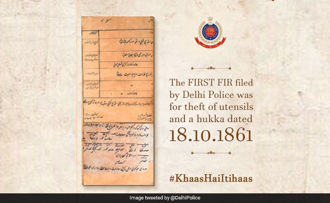 #TBT: Delhi Police Delights Twitter With Throwback Pic Of First FIR Filed