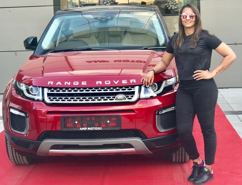 geeta phogat range rover evoque