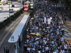 Thousands Protest In Hong Kong Over Jailing Of Democracy Activists