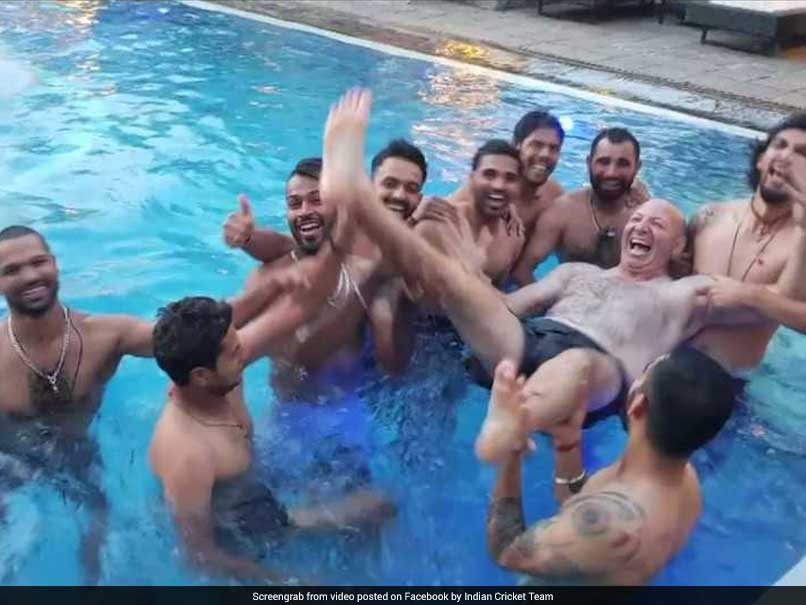 Virat Kohli And Team's 'Pool Splash' Celebration After India's Resounding Win Over Sri Lanka