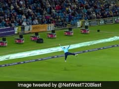 Yorkshire's Jack Leaning Pulls Off Stunning One-Hand Catch In NatWest Blast