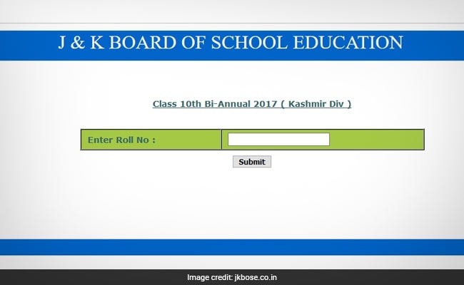 jkbose bi annual 2017 class 10 results