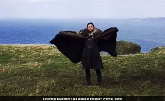 Watch: Jon Snow Pretends To Be A Dragon And Khaleesi Can't Stop Laughing