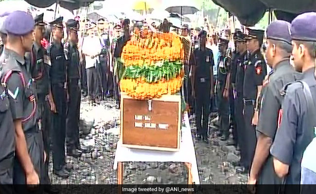 Major Kamlesh Pandey's Last Rites Held With Full Military Honours